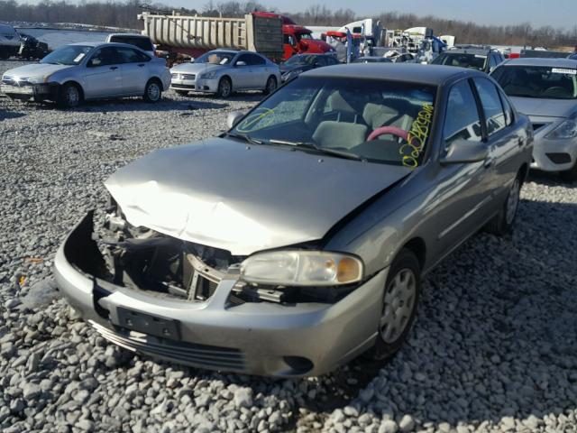 3N1CB51D72L627664 - 2002 NISSAN SENTRA XE GRAY photo 2