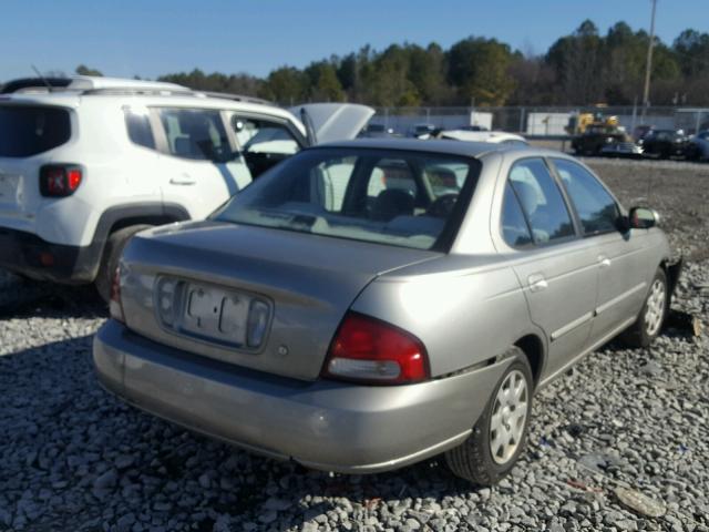 3N1CB51D72L627664 - 2002 NISSAN SENTRA XE GRAY photo 4