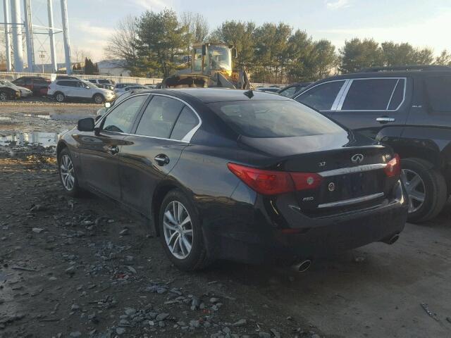 JN1BV7AR1FM400234 - 2015 INFINITI Q50 BASE BLACK photo 3