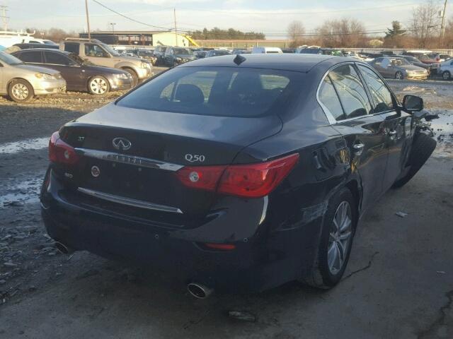 JN1BV7AR1FM400234 - 2015 INFINITI Q50 BASE BLACK photo 4