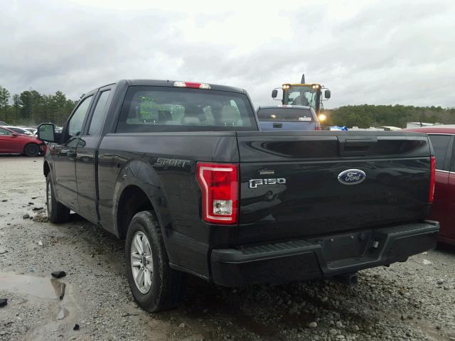 1FTEX1CP1FKE95967 - 2015 FORD F150 SUPER BLACK photo 3