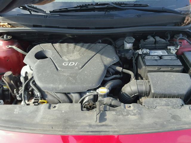 KMHCT4AEXCU090210 - 2012 HYUNDAI ACCENT GLS RED photo 7