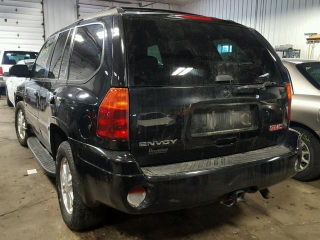 1GKDT13S862272244 - 2006 GMC ENVOY BLACK photo 3