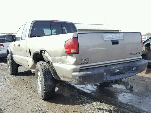 1GCCT19W118116361 - 2001 CHEVROLET S TRUCK S1 GOLD photo 3