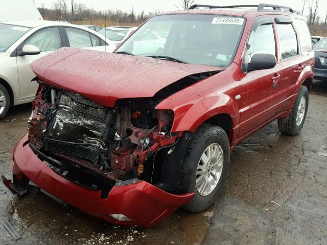 4M2CU87177KJ07540 - 2007 MERCURY MARINER PR BURGUNDY photo 2