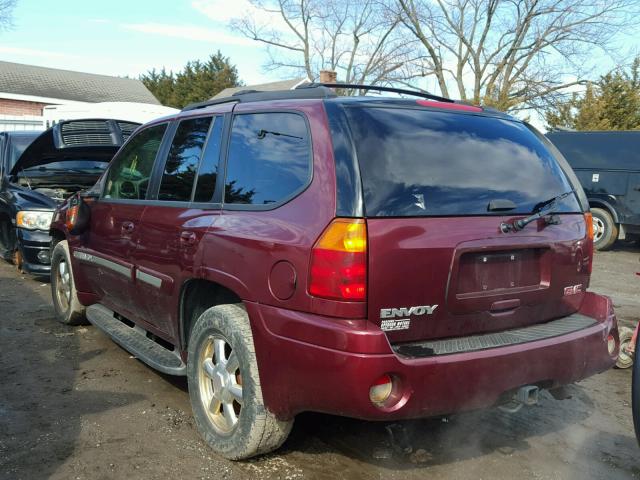 1GKDT13S532248348 - 2003 GMC ENVOY BURGUNDY photo 3