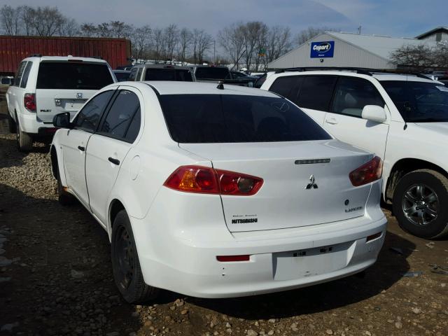 JA3AU16U98U025555 - 2008 MITSUBISHI LANCER DE WHITE photo 3