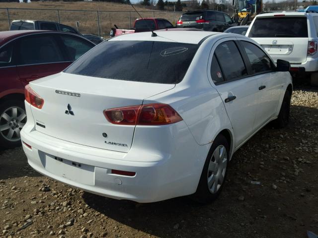 JA3AU16U98U025555 - 2008 MITSUBISHI LANCER DE WHITE photo 4