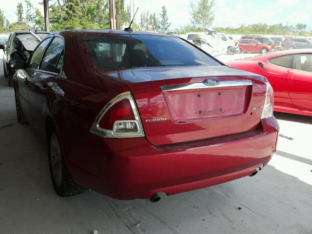 3FAHP08147R176710 - 2007 FORD FUSION SEL RED photo 3