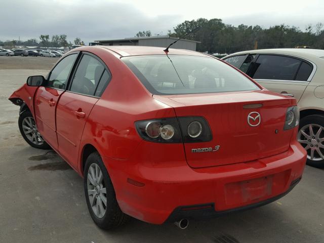 JM1BK32F171683563 - 2007 MAZDA 3 I RED photo 3