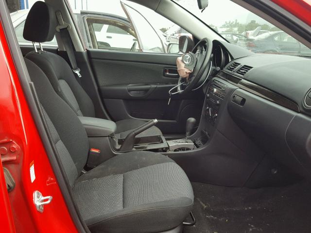 JM1BK32F171683563 - 2007 MAZDA 3 I RED photo 5