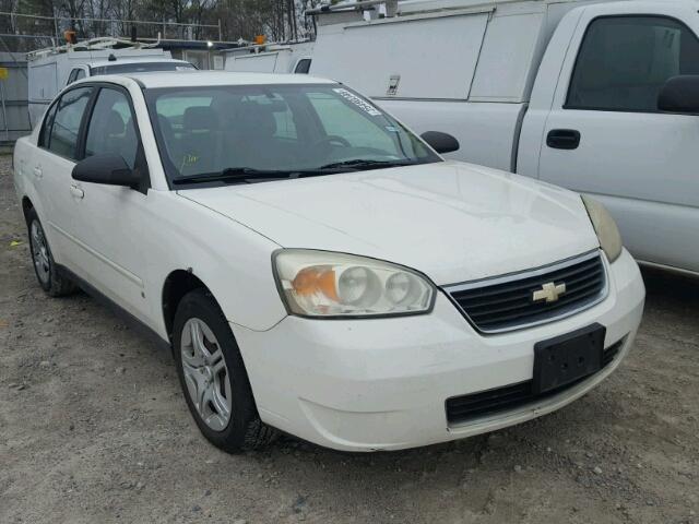 1G1ZS58N67F291523 - 2007 CHEVROLET MALIBU LS WHITE photo 1