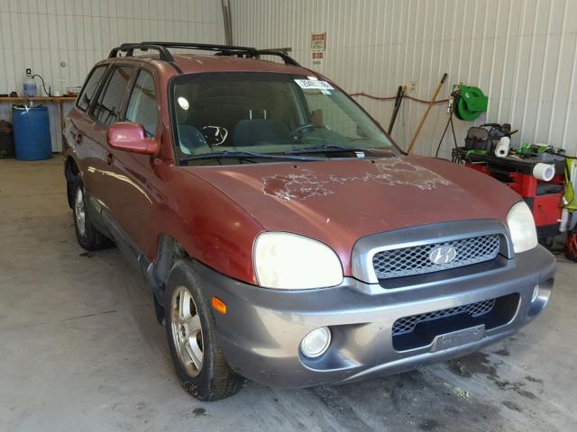 KM8SC83D21U005400 - 2001 HYUNDAI SANTA FE G RED photo 1