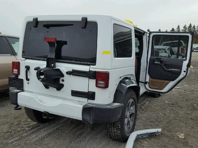 1C4BJWEG5GL144165 - 2016 JEEP WRANGLER U WHITE photo 4