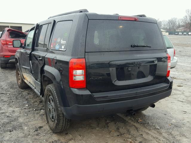 1C4NJRBB6FD325064 - 2015 JEEP PATRIOT SP BLACK photo 3