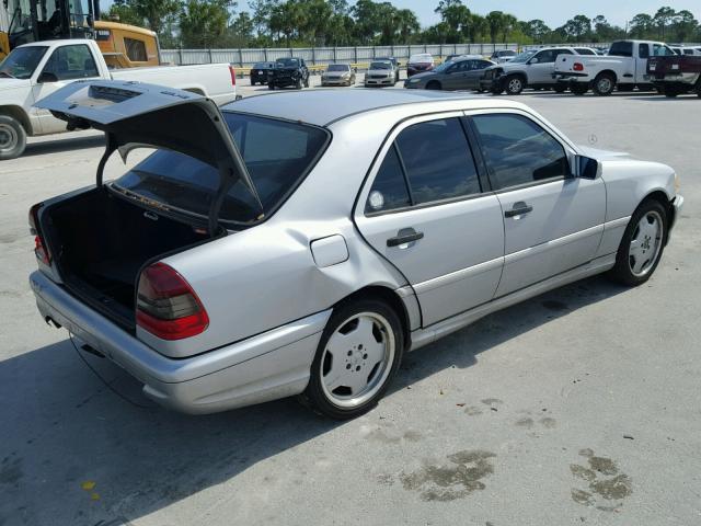 WDBHA33G7WF735279 - 1998 MERCEDES-BENZ C 43 GRAY photo 4