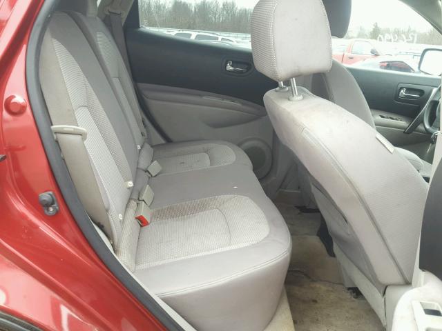 JN8AS58V58W126234 - 2008 NISSAN ROGUE S RED photo 6