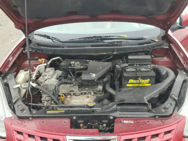 JN8AS58V58W126234 - 2008 NISSAN ROGUE S RED photo 7