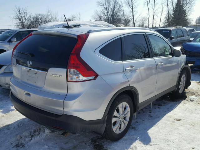 2HKRM4H73DH634030 - 2013 HONDA CR-V EXL SILVER photo 4