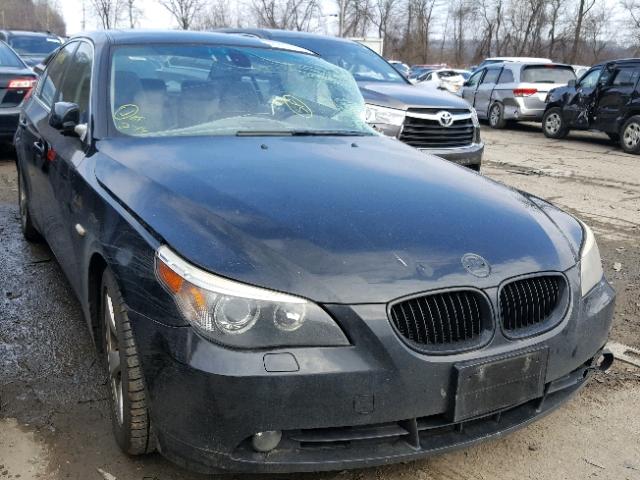 WBANE53546CK83518 - 2006 BMW 525 I BLACK photo 1