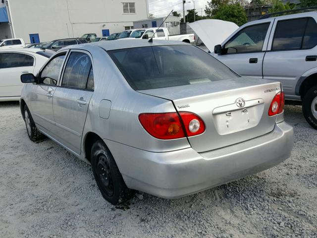 1NXBR32EX3Z029443 - 2003 TOYOTA COROLLA SILVER photo 3