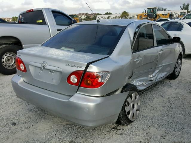 1NXBR32EX3Z029443 - 2003 TOYOTA COROLLA SILVER photo 4