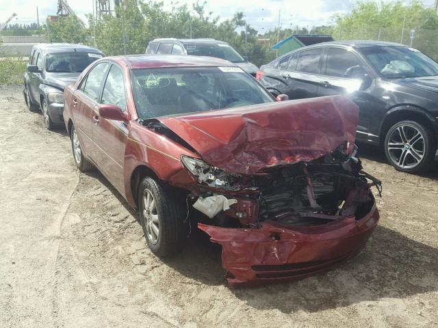 4T1BF32K54U078338 - 2004 TOYOTA CAMRY LE RED photo 1