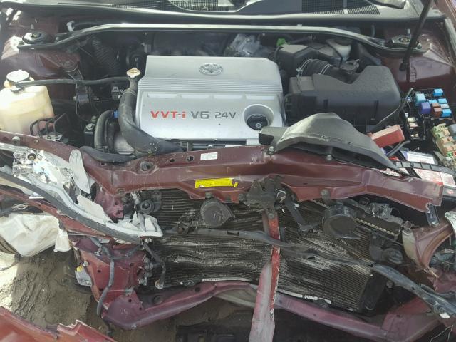 4T1BF32K54U078338 - 2004 TOYOTA CAMRY LE RED photo 7