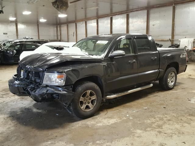 1D7CW3GK5AS110686 - 2010 DODGE DAKOTA SXT BLACK photo 9