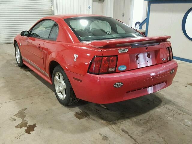 1FAFP40644F158108 - 2004 FORD MUSTANG RED photo 3