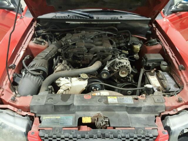 1FAFP40644F158108 - 2004 FORD MUSTANG RED photo 7