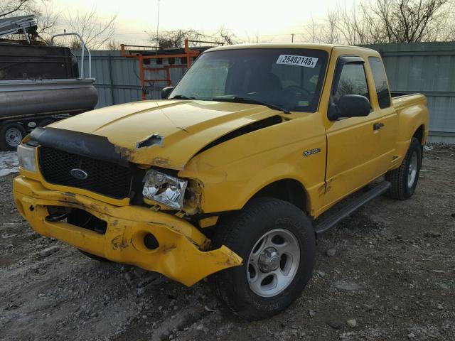 1FTZR15E11PA36571 - 2001 FORD RANGER SUP YELLOW photo 2