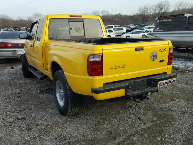 1FTZR15E11PA36571 - 2001 FORD RANGER SUP YELLOW photo 3