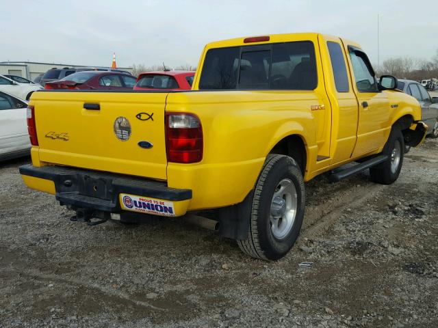 1FTZR15E11PA36571 - 2001 FORD RANGER SUP YELLOW photo 4