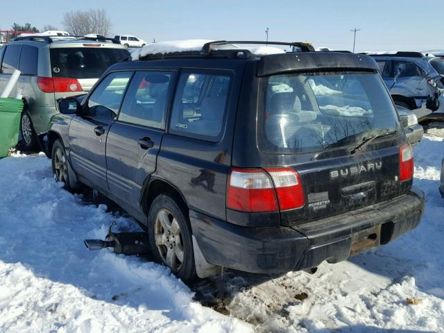 JF1SF65691H704116 - 2001 SUBARU FORESTER S BLACK photo 3