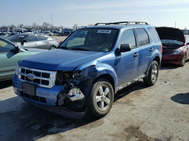 1FMCU0DG9AKC45454 - 2010 FORD ESCAPE XLT BLUE photo 2