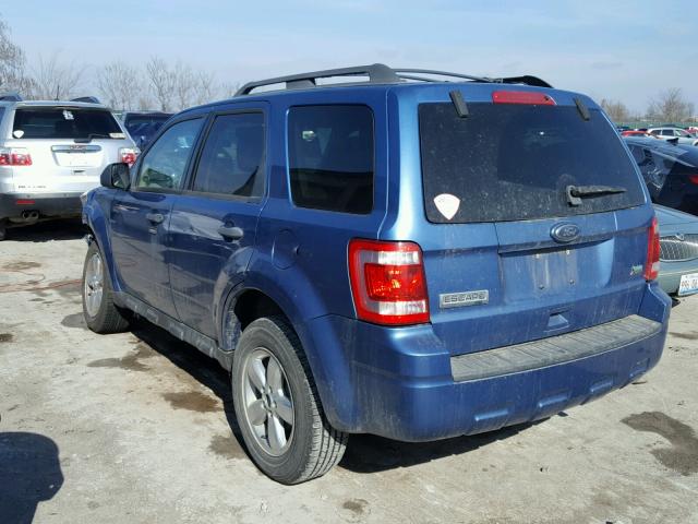 1FMCU0DG9AKC45454 - 2010 FORD ESCAPE XLT BLUE photo 3