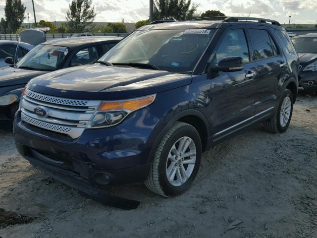 1FMHK8D87BGA18769 - 2011 FORD EXPLORER X BLUE photo 2