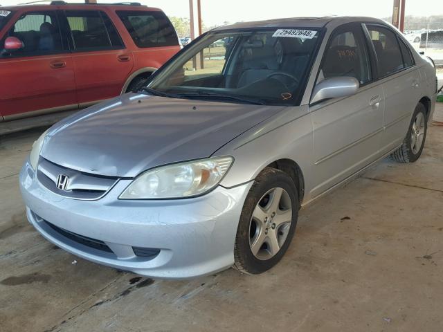 2HGES268X4H629471 - 2004 HONDA CIVIC EX ვერცხლისფერი ფოტო 2