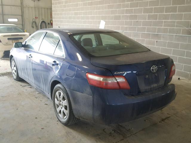 4T4BE46K58R034788 - 2008 TOYOTA CAMRY CE BLUE photo 3