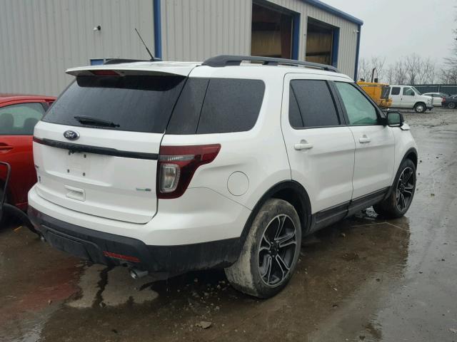 1FM5K8GTXFGA06771 - 2015 FORD EXPLORER S WHITE photo 4