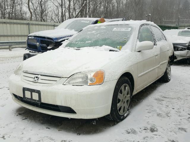 2HGES26863H568344 - 2003 HONDA CIVIC EX WHITE photo 2