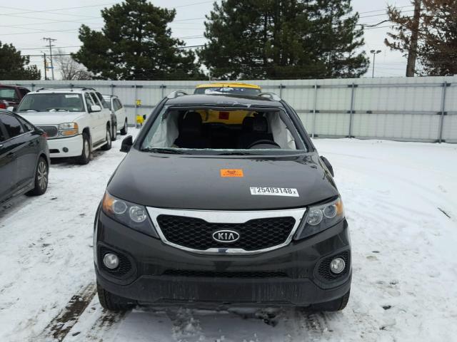 5XYKUCA67CG262808 - 2012 KIA SORENTO EX GREEN photo 10