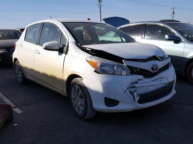 JTDKTUD31DD567599 - 2013 TOYOTA YARIS WHITE photo 1