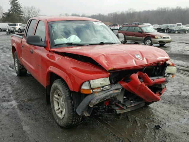 1B7HL38X32S510959 - 2002 DODGE DAKOTA QUA RED photo 1