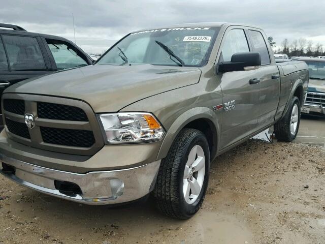 1C6RR6GM3FS754880 - 2015 RAM 1500 SLT BROWN photo 2