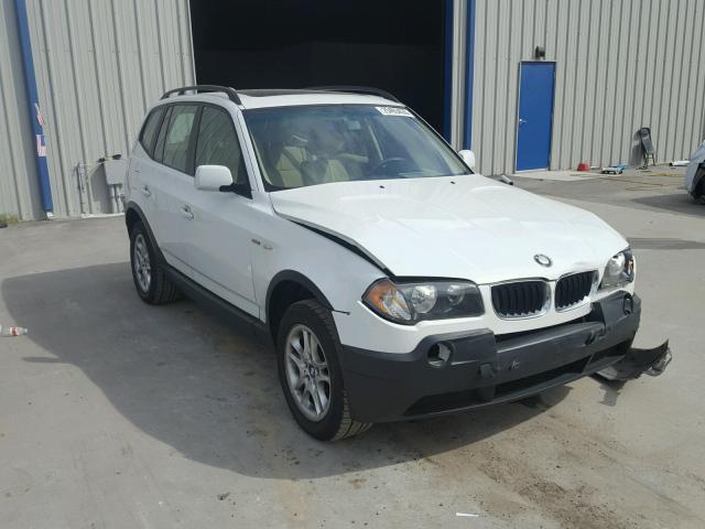 WBXPA73485WC50728 - 2005 BMW X3 2.5I WHITE photo 1