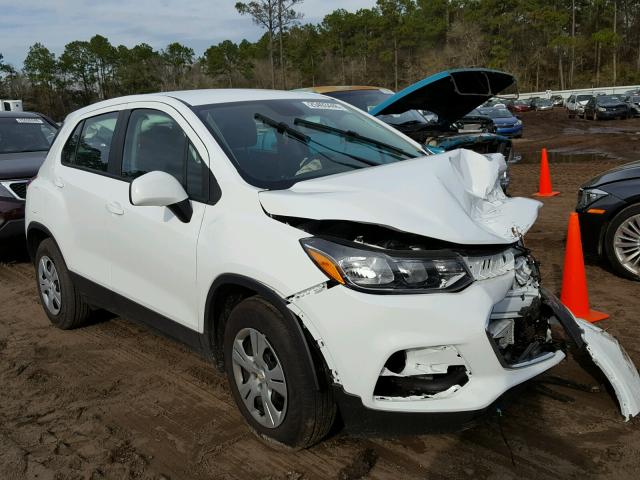 KL7CJKSBXHB200949 - 2017 CHEVROLET TRAX LS WHITE photo 1