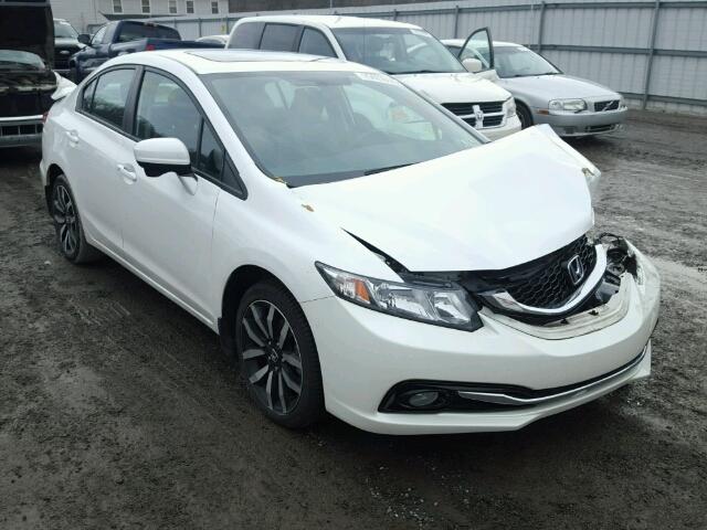 19XFB2F96FE258724 - 2015 HONDA CIVIC EXL WHITE photo 1