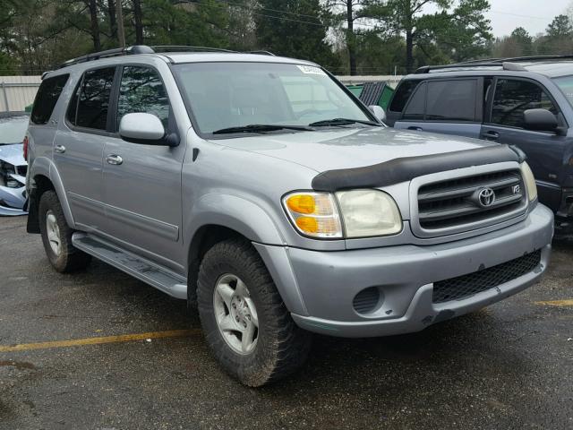 5TDZT34A82S062345 - 2002 TOYOTA SEQUOIA SR SILVER photo 1